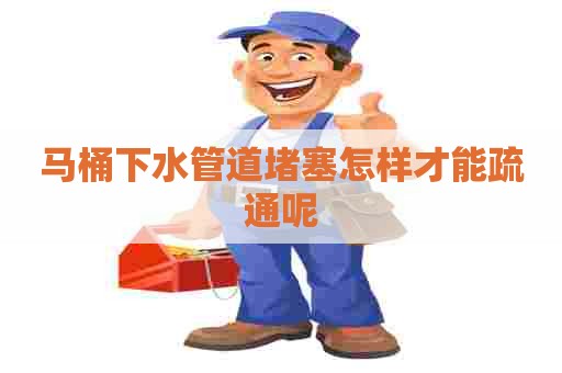 马桶下水管道堵塞怎样才能疏通呢