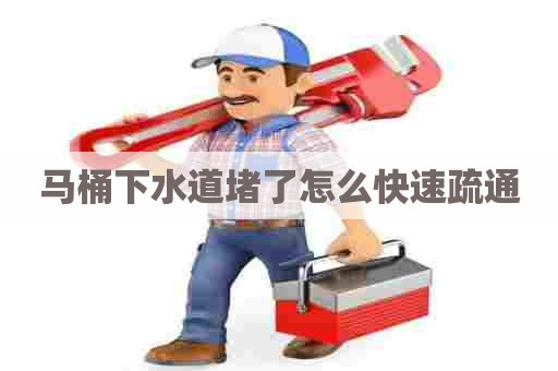 马桶下水道堵了怎么快速疏通