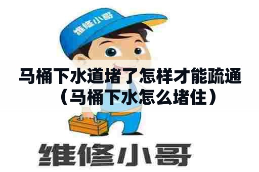 马桶下水道堵了怎样才能疏通（马桶下水怎么堵住）