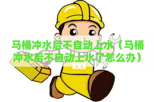 马桶冲水后不自动上水（马桶冲水后不自动上水了怎么办）