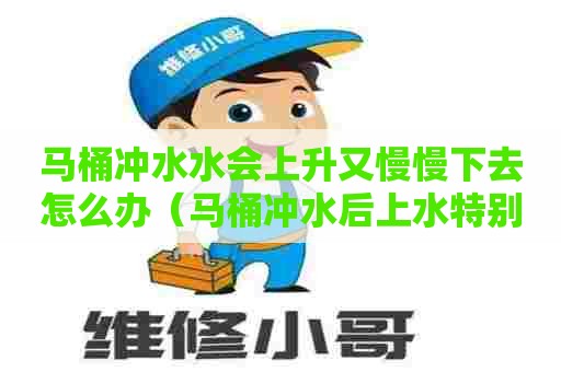 马桶冲水水会上升又慢慢下去怎么办（马桶冲水后上水特别慢）