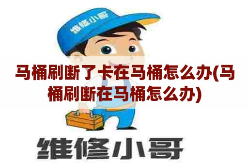 马桶刷断了卡在马桶怎么办(马桶刷断在马桶怎么办)