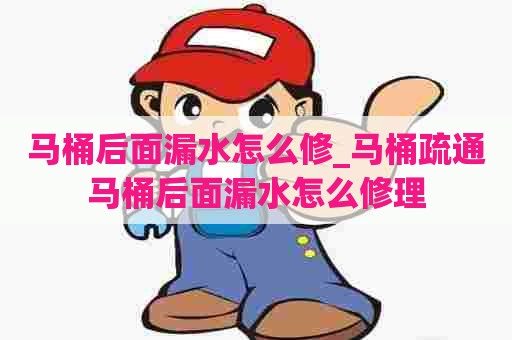马桶后面漏水怎么修_马桶疏通马桶后面漏水怎么修理