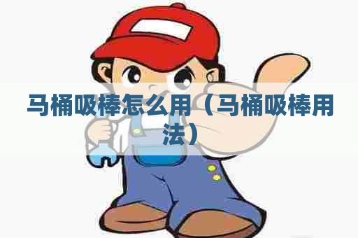 马桶吸棒怎么用（马桶吸棒用法）