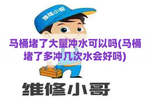 马桶堵了大量冲水可以吗(马桶堵了多冲几次水会好吗)