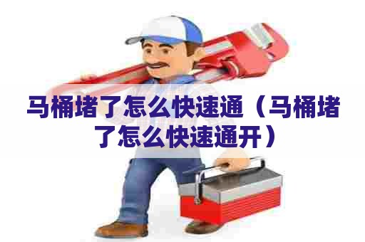 马桶堵了怎么快速通（马桶堵了怎么快速通开）