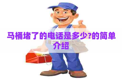 马桶堵了的电话是多少?的简单介绍