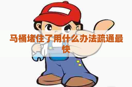 马桶堵住了用什么办法疏通最快