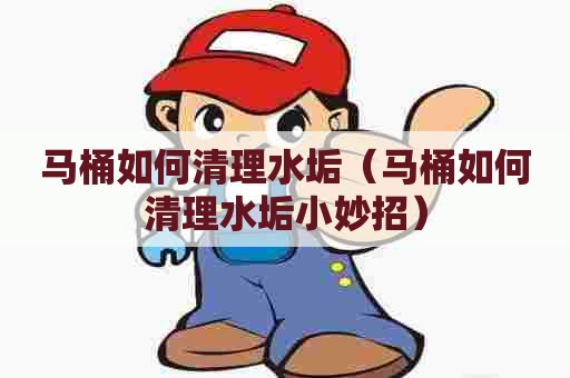 马桶如何清理水垢（马桶如何清理水垢小妙招）