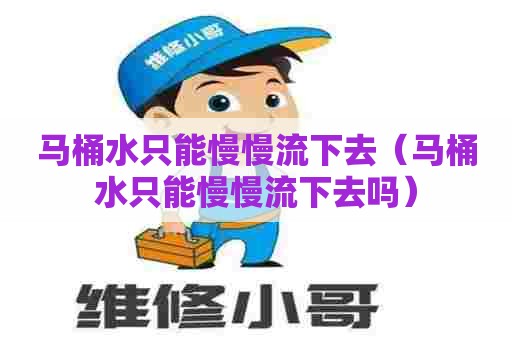 马桶水只能慢慢流下去（马桶水只能慢慢流下去吗）