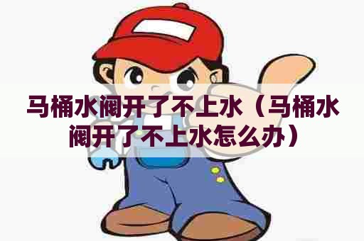 马桶水阀开了不上水（马桶水阀开了不上水怎么办）