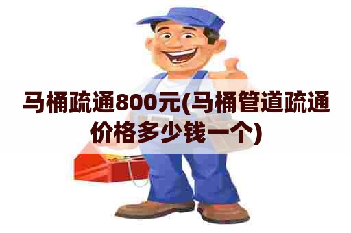 马桶疏通800元(马桶管道疏通价格多少钱一个)