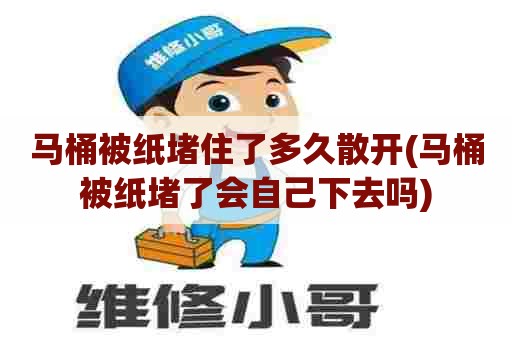 马桶被纸堵住了多久散开(马桶被纸堵了会自己下去吗)