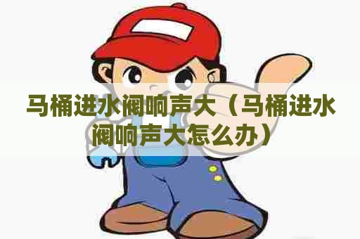 马桶进水阀响声大（马桶进水阀响声大怎么办）