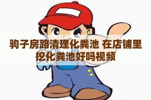 驹子房路清理化粪池 在店铺里挖化粪池好吗视频