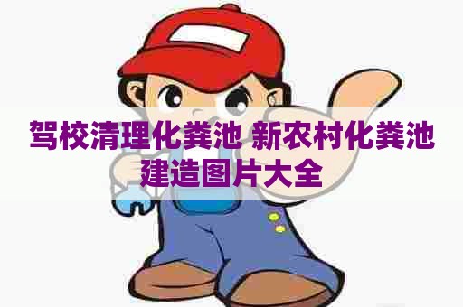 驾校清理化粪池 新农村化粪池建造图片大全