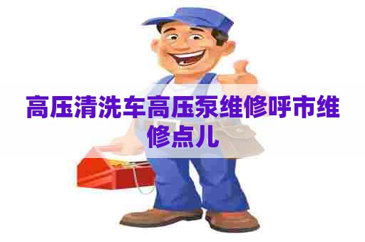 高压清洗车高压泵维修呼市维修点儿