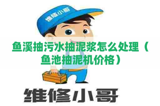 鱼溪抽污水抽泥浆怎么处理（鱼池抽泥机价格）