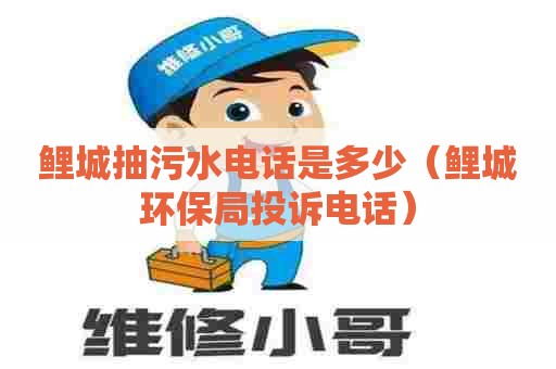 鲤城抽污水电话是多少（鲤城环保局投诉电话）