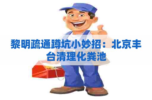 黎明疏通蹲坑小妙招:北京丰台清理化粪池 黎明疏通蹲坑小妙招:北京丰台清理化粪池