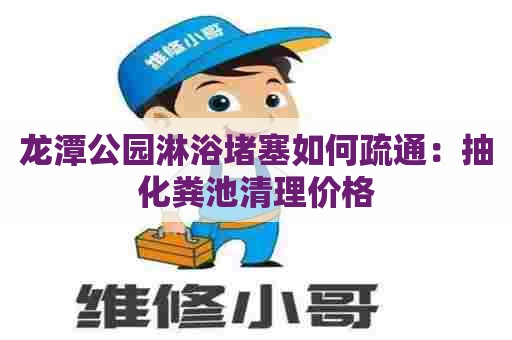 龙潭公园淋浴堵塞如何疏通:抽化粪池清理价格 龙潭公园淋浴堵塞如何疏通:抽化粪池清理价格