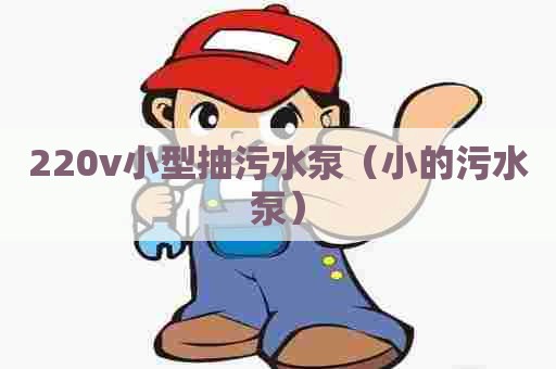 220v小型抽污水泵（小的污水泵）