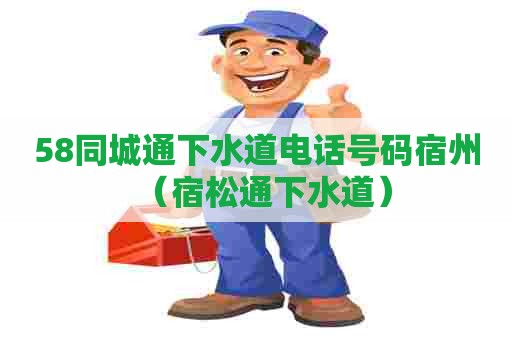 58同城通下水道电话号码宿州（宿松通下水道）