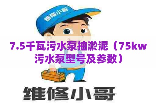 7.5千瓦污水泵抽淤泥（75kw污水泵型号及参数）