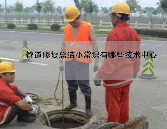 管道修复总结小常识有哪些技术中心