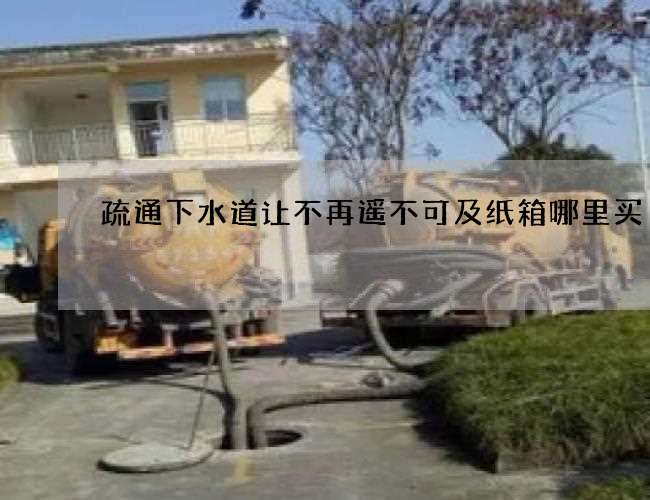 疏通下水道让不再遥不可及纸箱哪里买