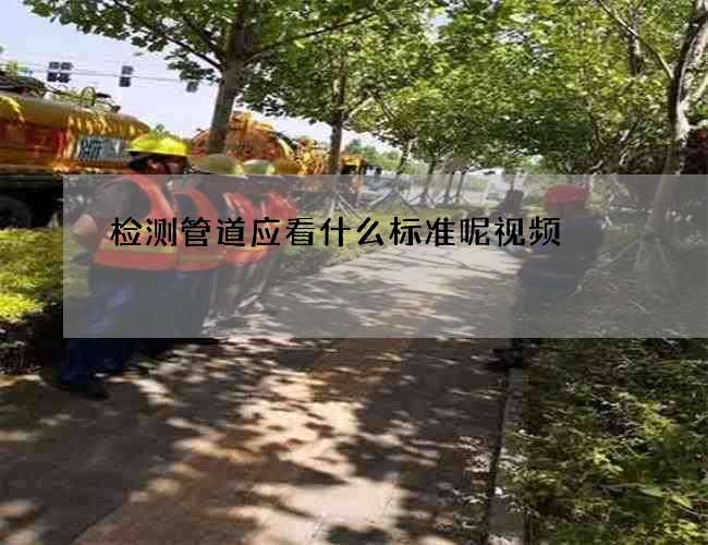 检测管道应看什么标准呢视频