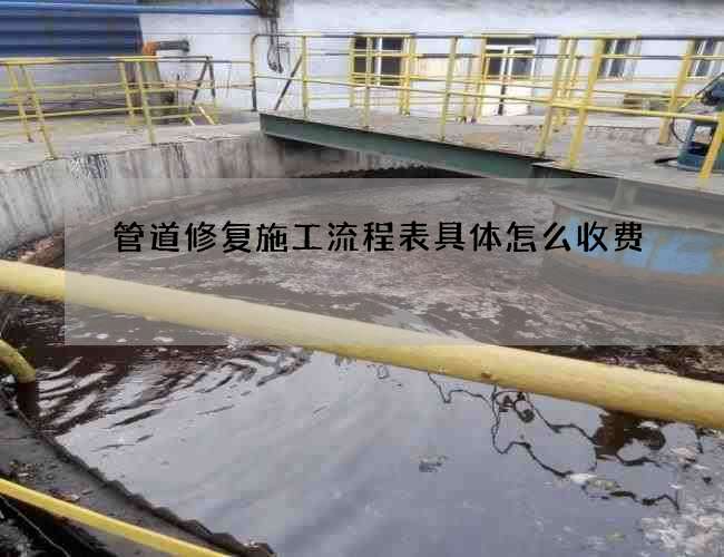 管道修复施工流程表具体怎么收费