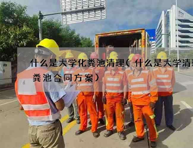 什么是大学化粪池清理(什么是大学清理化粪池合同方案)