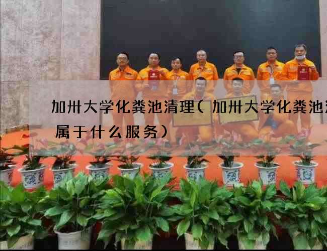 加卅大学化粪池清理(加卅大学化粪池清掏属于什么服务)