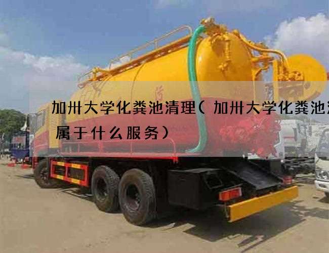 加卅大学化粪池清理(加卅大学化粪池清掏属于什么服务)