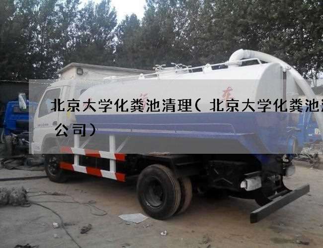 北京大学化粪池清理(北京大学化粪池清理公司)