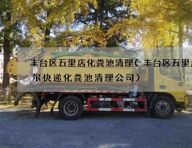 丰台区五里店化粪池清理(丰台区五里店速尔快递化粪池清理公司)