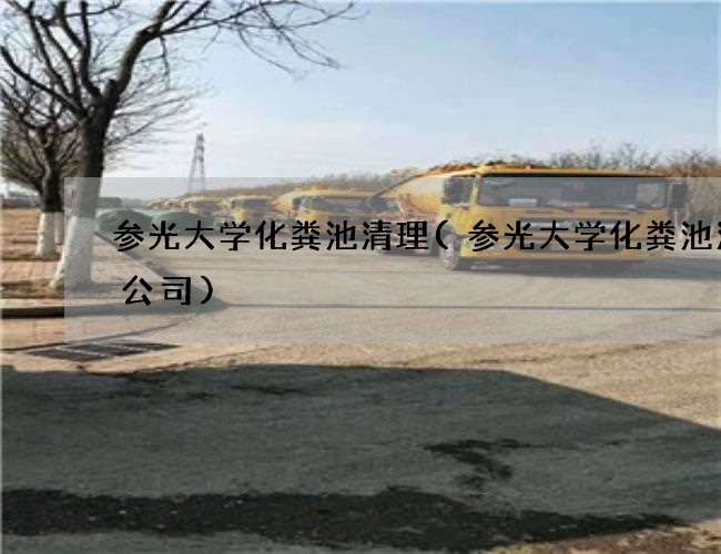 参光大学化粪池清理(参光大学化粪池清掏公司) 参光大学化粪池清理(参光大学化粪池清掏公司)