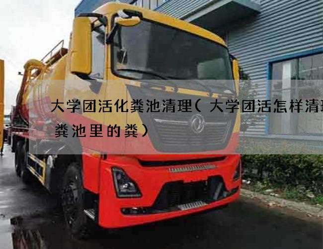 大学团活化粪池清理(大学团活怎样清理化粪池里的粪)