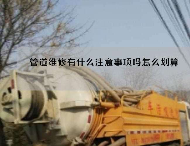 管道维修有什么注意事项吗怎么划算