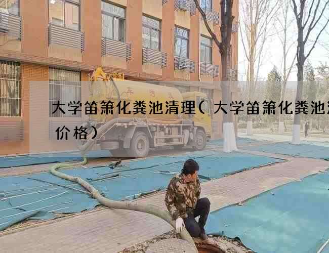 大学笛箫化粪池清理(大学笛箫化粪池清掏价格)