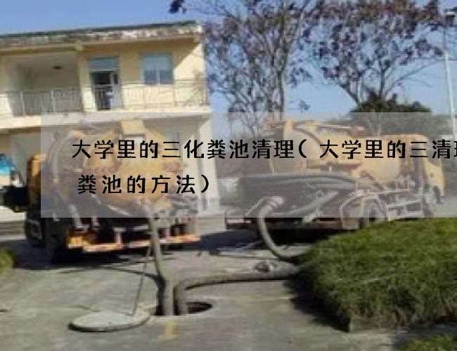 大学里的三化粪池清理(大学里的三清理化粪池的方法)