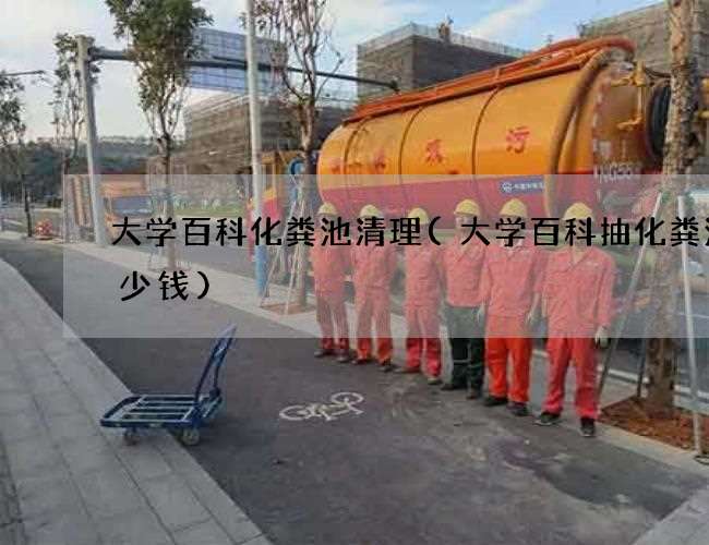 大学百科化粪池清理(大学百科抽化粪池多少钱) 大学百科化粪池清理(大学百科抽化粪池多少钱)