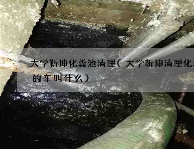 大学靳坤化粪池清理(大学靳坤清理化粪池的车叫什么)
