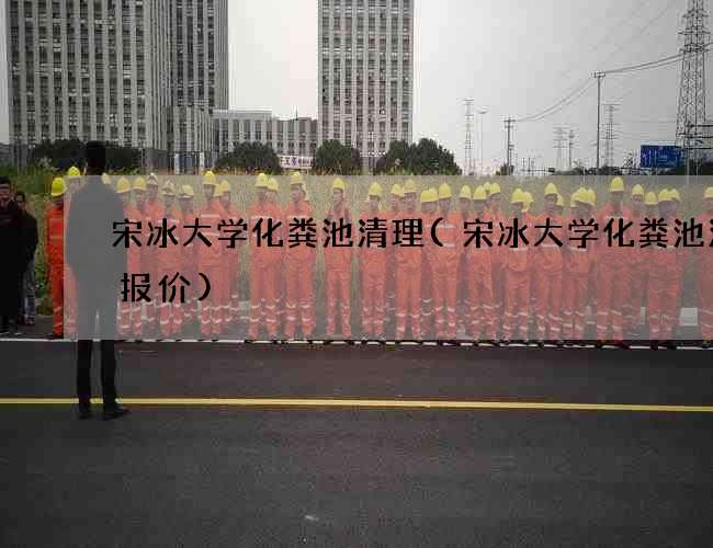 宋冰大学化粪池清理(宋冰大学化粪池清理报价)