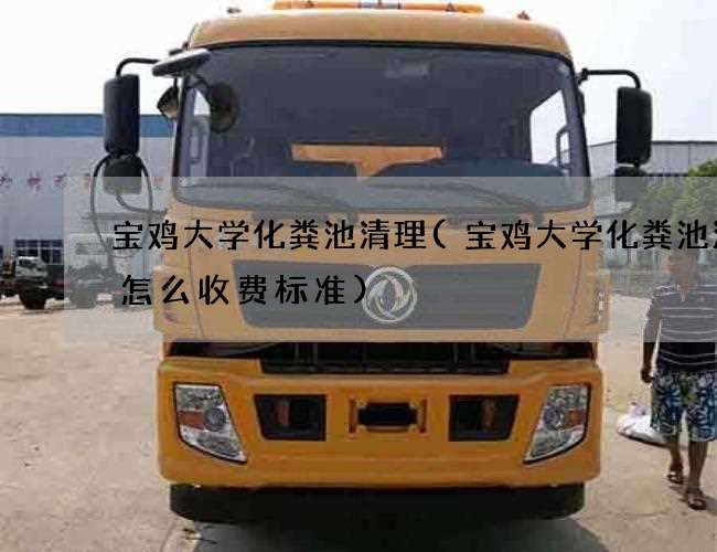 宝鸡大学化粪池清理(宝鸡大学化粪池清理怎么收费标准)