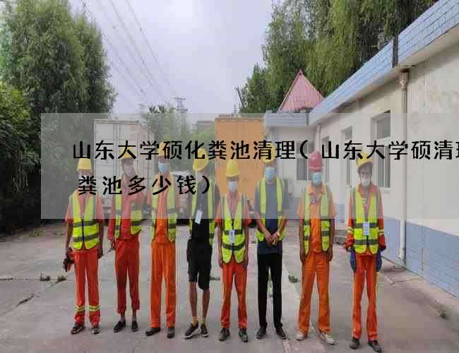 山东大学硕化粪池清理(山东大学硕清理化粪池多少钱)