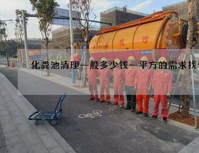 化粪池清理一般多少钱一平方的需求找什么