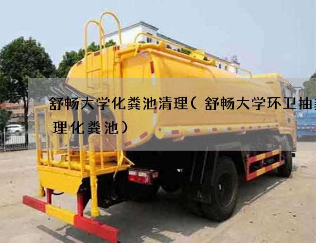 舒畅大学化粪池清理(舒畅大学环卫抽粪清理化粪池)