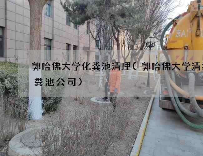 郭哈佛大学化粪池清理(郭哈佛大学清掏化粪池公司)